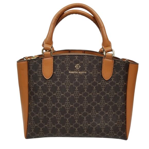 Nanette Lepore Women's Brown Faux Vegan Leather Purse Handbag - Picture 2 of 8